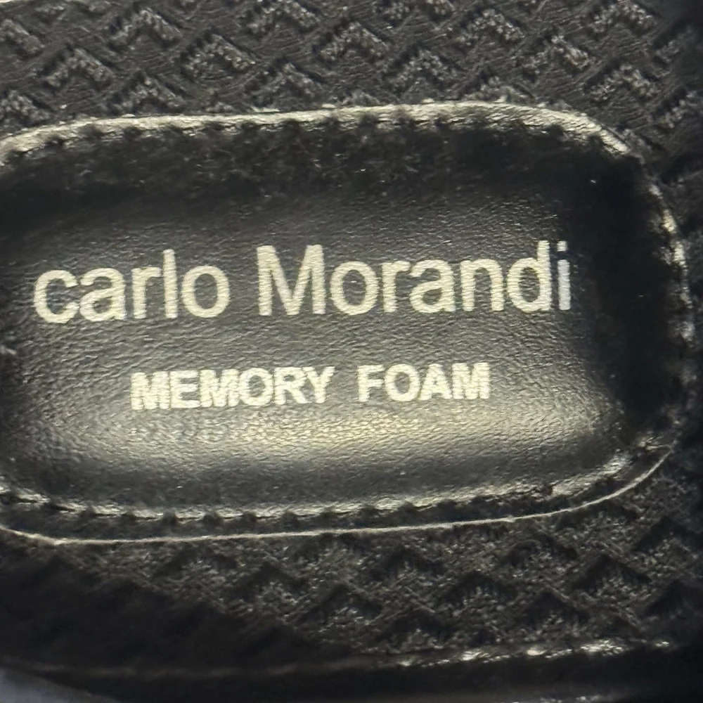 New Carlo Morandi Tony Oxford Suede Leather Shoes Size:10D Men DeepNavy Cap Toe